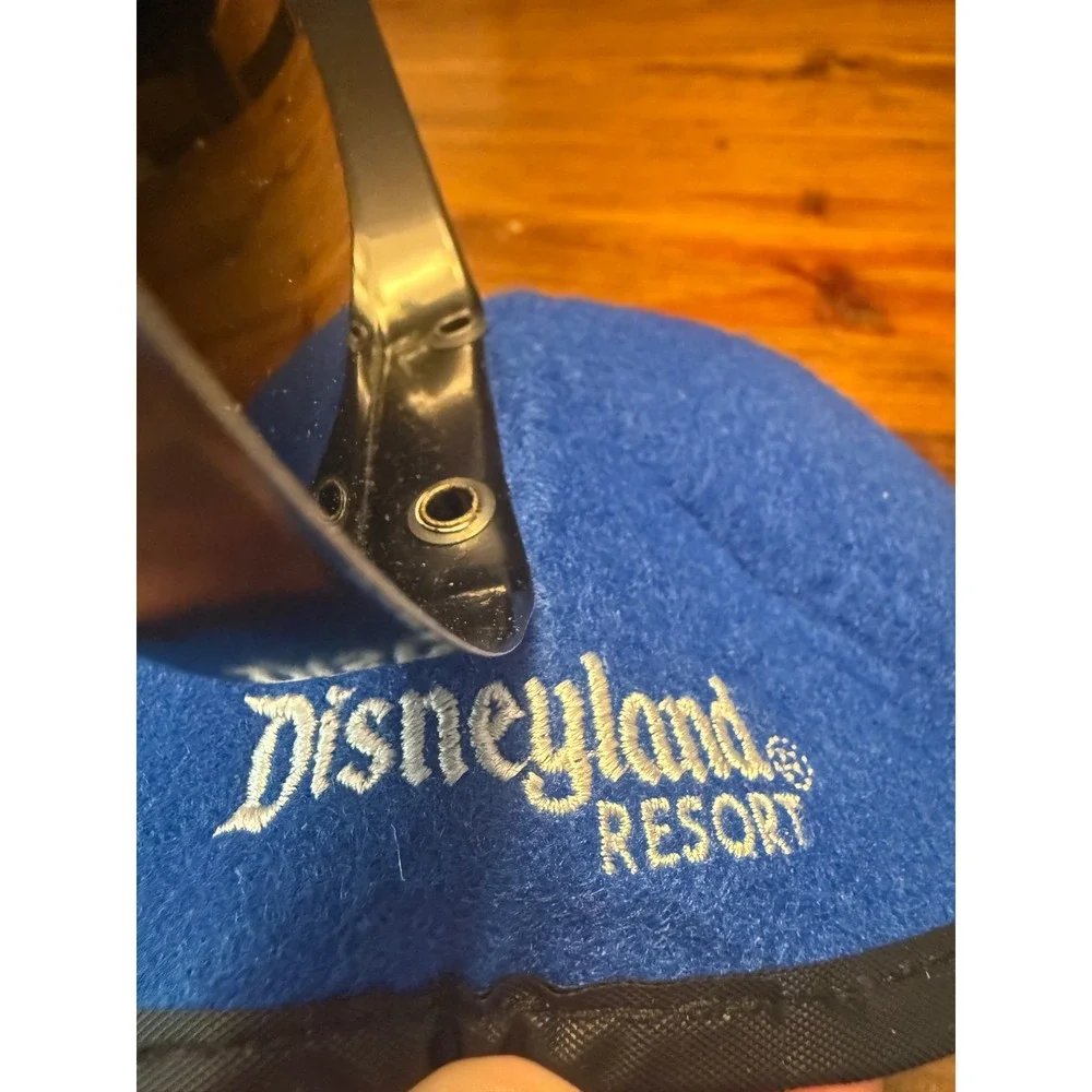 Disney Parks My First Visit Mickey Ear Hat Kids Blue Autograph Print Excellent